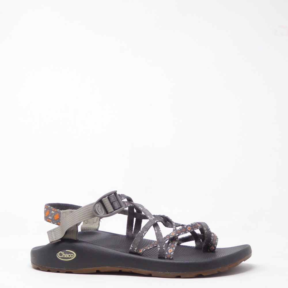 Chaco Womens ZX/2 Classic Sandals Gray Orange Strappy Toe Loop 11